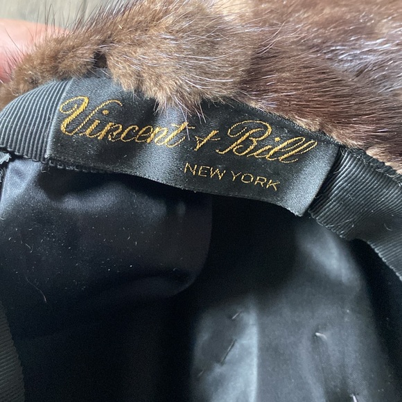 Vintage Brown Fur Beret Womens Sz Small Medium - Picture 4 of 5